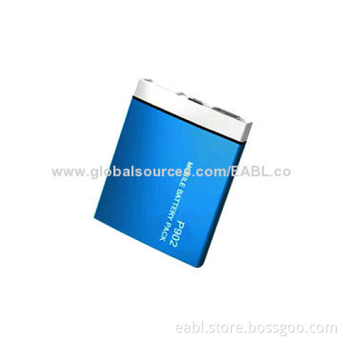 Charger, Aluminum Housing and LED Flashlight, 2,500mAh Capacity, Name Card Design